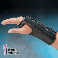 Liberty Leather D-Ring Wrist Orthosis Large 71/2 To 81/2 (19 To 2