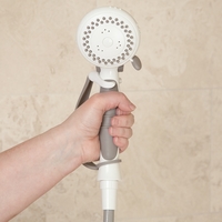 Cleaning Aids Hand-Held Shower Head With Pause Control White Each