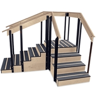 Convertible Staircase Convertible Staircase With Wood Handrails Ea