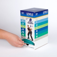Norco Levels Exercise Band Dispenser Box Level 0 White 30 Each