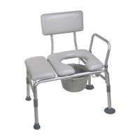 Transfer Benches Transfer Bench & Commode Combination With Padded 