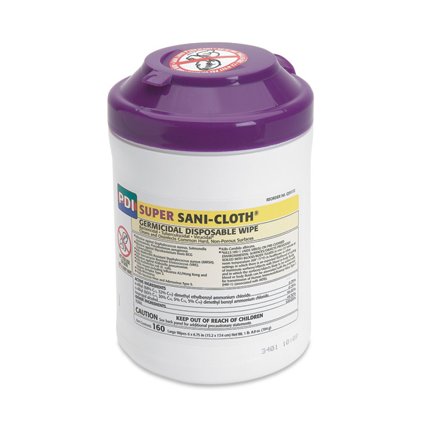 Super Sani Cloth Germicidal Surface Wipes | North Coast Medical